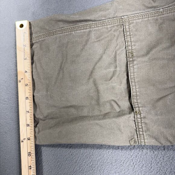 Wrangler Workwear Pant Men 38x32 Tan Ripstop Cargo Carpenter Hammer Loop Pockets - Picture 5 of 11